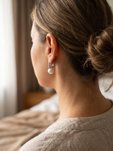 Lifestyle B · Pendientes de Perla · Plateado